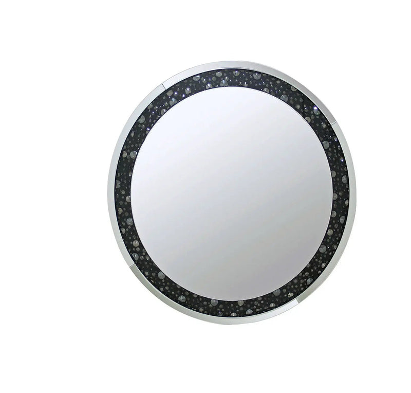 Nysa - 39" Accent Mirror - Mirrored & Faux Crystals by Unique Piece Furniture