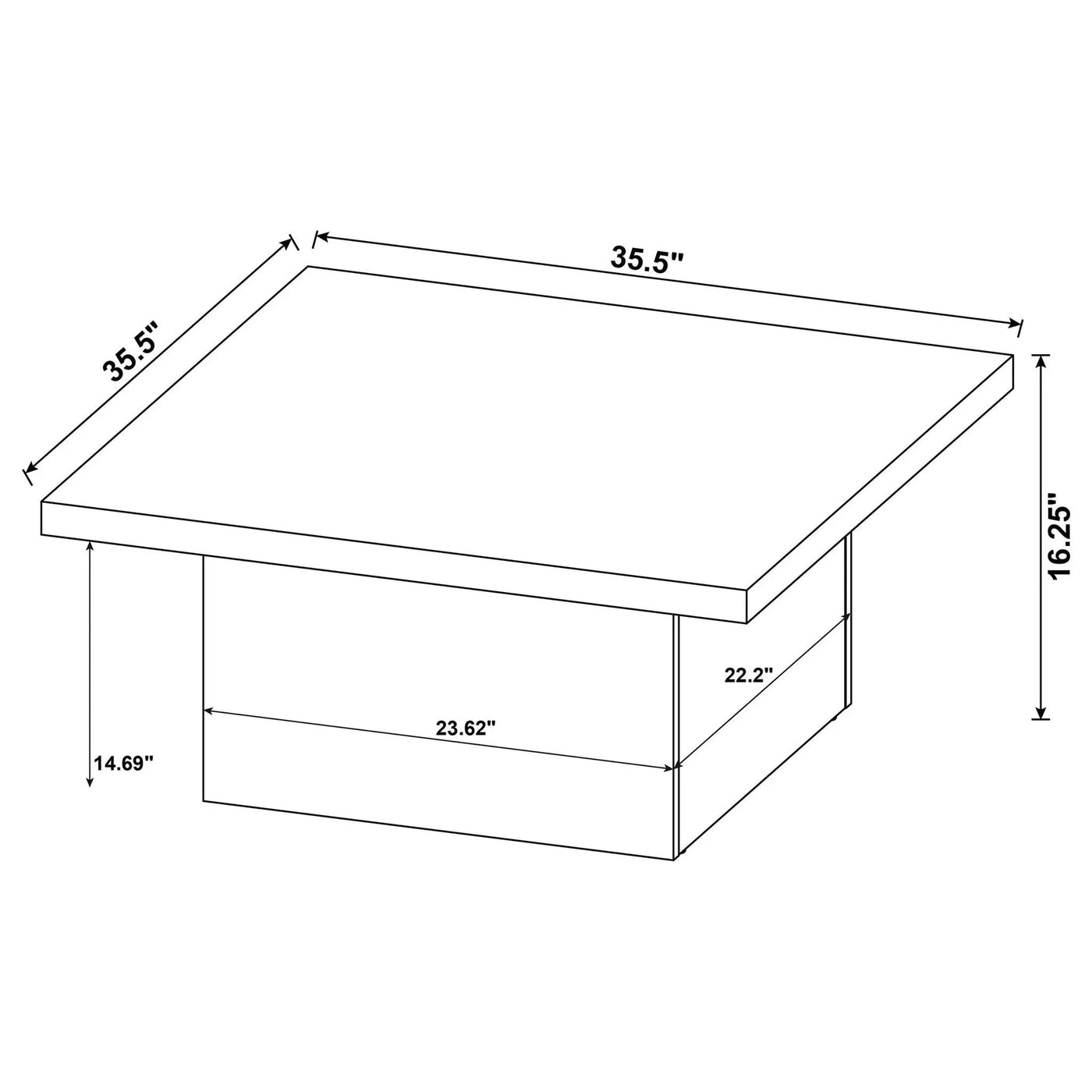 Exeter - Square Table Set by HouseOfZazla