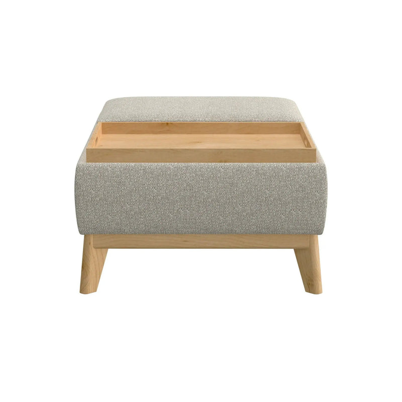 Reversible Tray Ottoman - Tan by Unique Piece Furniture