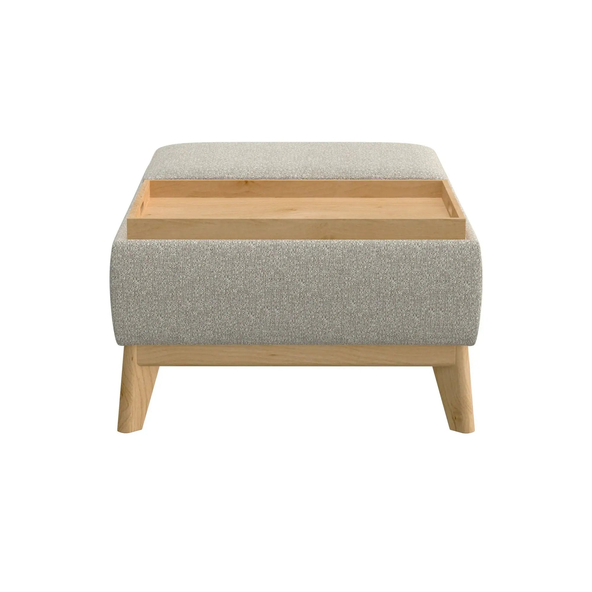 Reversible Tray Ottoman - Tan by HouseOfZazla