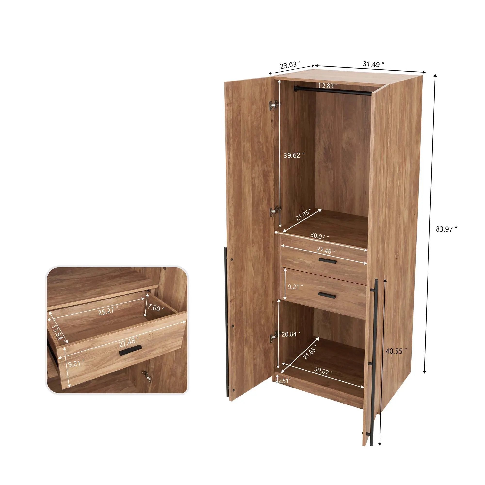 Lee - Free Standing Wardrobe Closet by HouseOfZazla