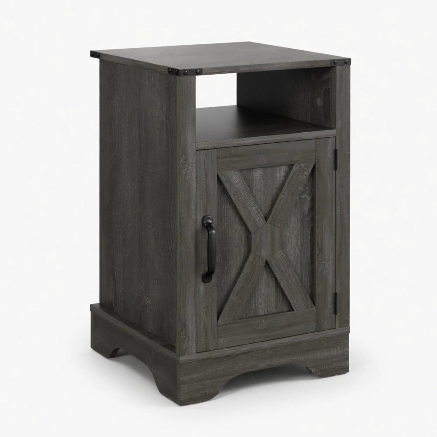 Farmhouse Nightstand, Charging Station & Storage by HouseOfZazla