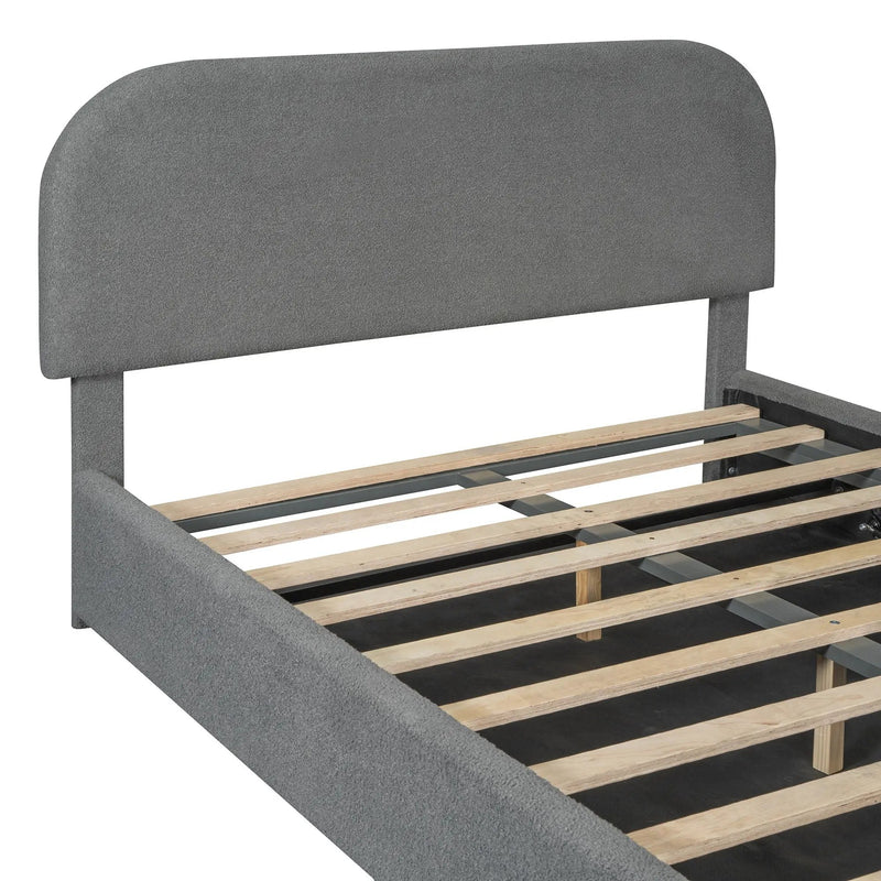 Upholstered Platform Bed With Hydraulic Storage System by HouseOfZazla