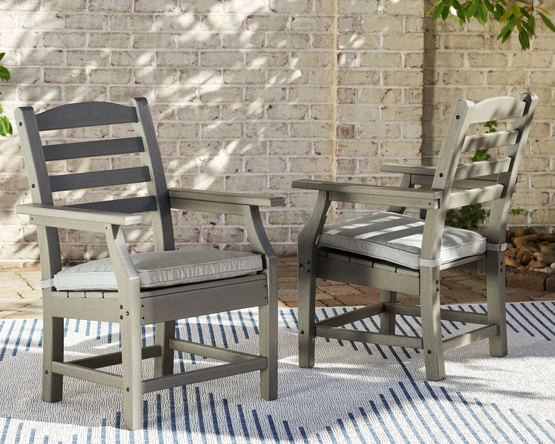 Visola - Arm Chair With Cushion (Set of 2) - Gray by Unique Piece Furniture