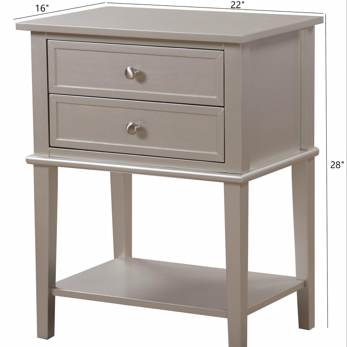 Vibrant Contemporary Nightstand with Smooth Drawer Glides - Multiple Colors, photo 38 of 40
