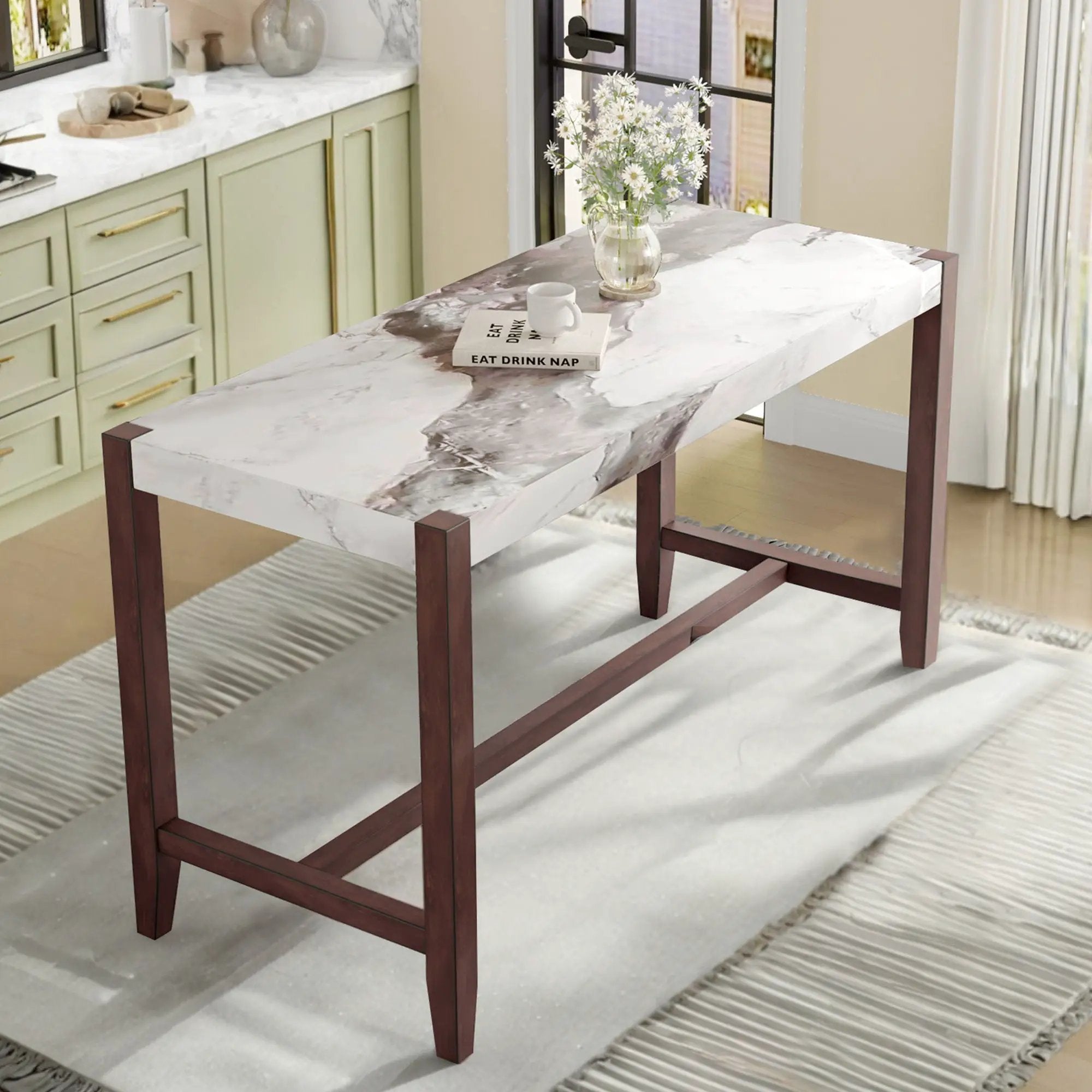 Counter Height Bar Table For Kitchen by Unique Piece Furniture