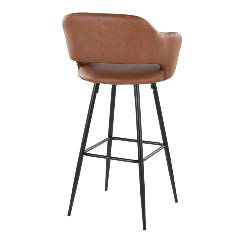 Margarite - Contemporary Fixed Height BarStool With Square Footrest (Set of 2) by Unique Piece Furniture