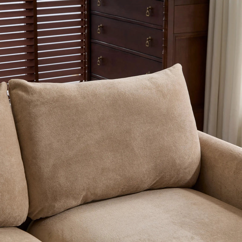 130 in. Oversize 5-Piece Modular Velvet Sectional Sofa with Ottoman by HouseOfZazla