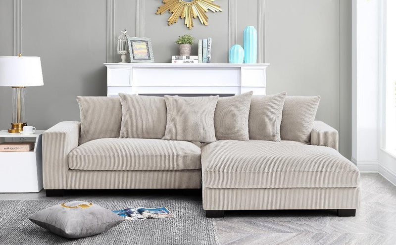 Luxe - Oversized 2 Piece Sectional Couches For Living Room, L Shaped Sofa With Chaise by HouseOfZazla