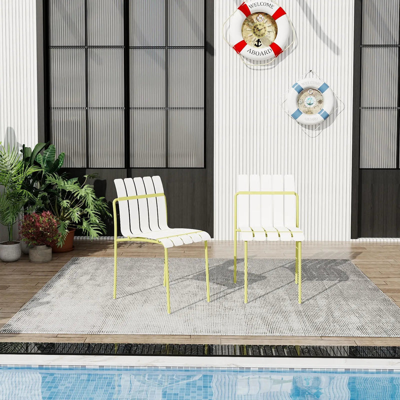 4 Piece Set Of Modern Color Block Designed Single Chairs by HouseOfZazla