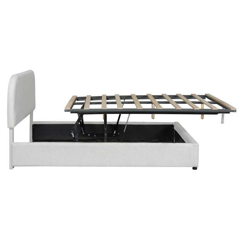 Upholstered Platform Bed With Hydraulic Storage System by HouseOfZazla