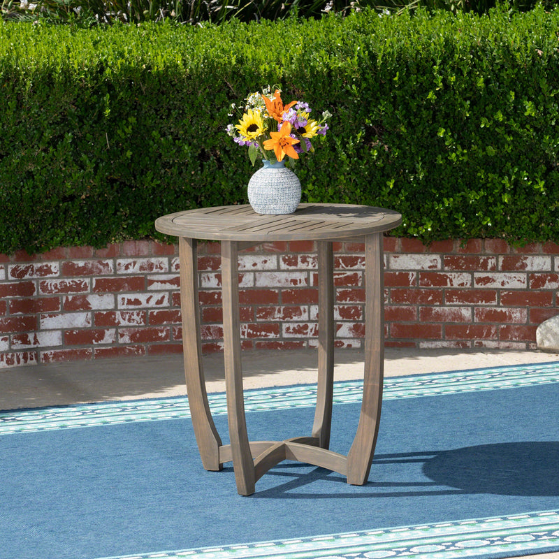 Hermosa 27.5'' Circular Wood Table, photo 4 of 10