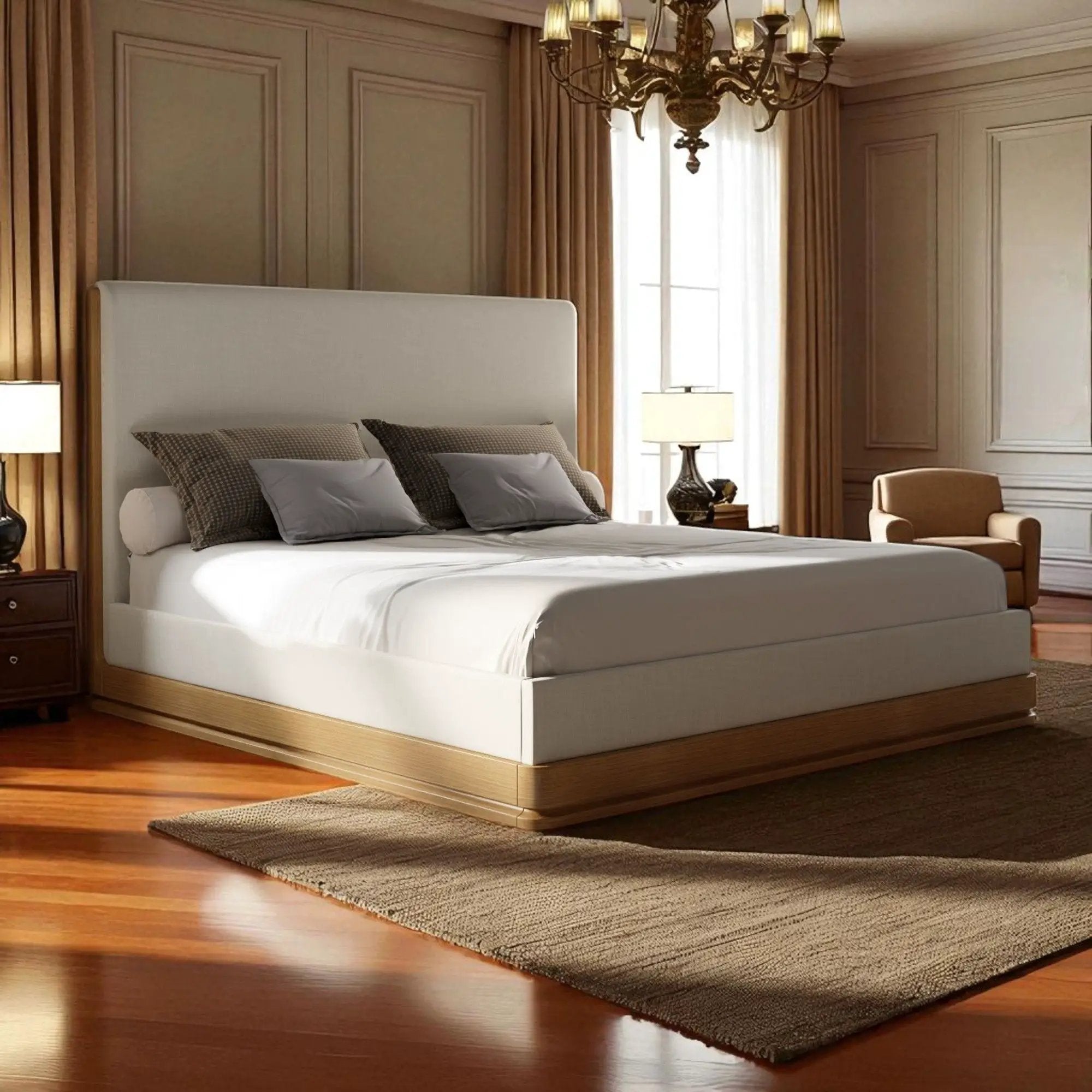 Zoey - Queen Bed - Beige by HouseOfZazla