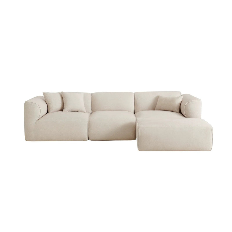 U_Style Luxury Living Room Double-Needle Cut Velvet Sofa by HouseOfZazla