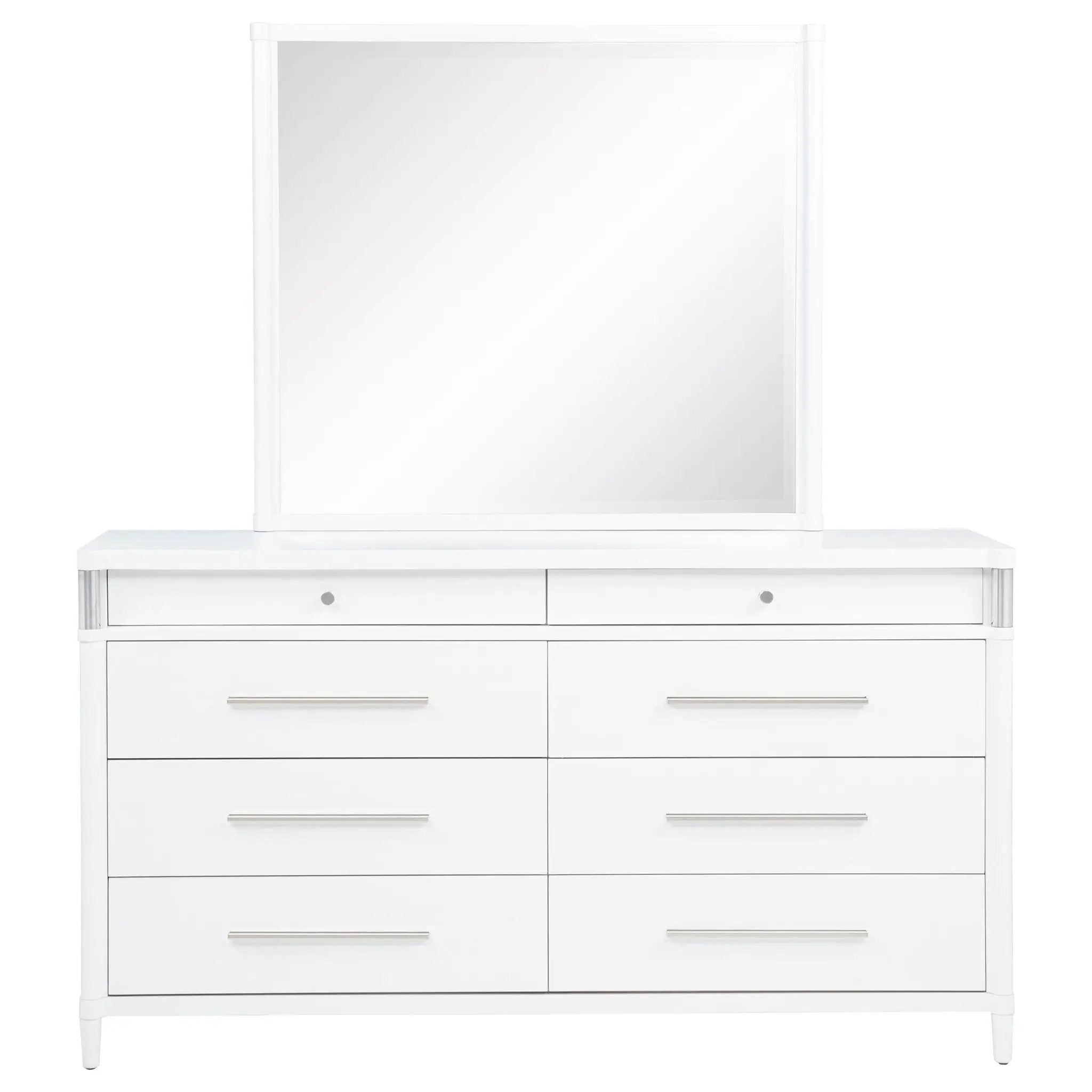 Gracemont 8-drawer Bedroom Dresser with Mirror White by Unique Piece Furniture