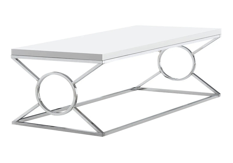 Table, Rectangular, Glossy Contemporary & Modern - White by Unique Piece Furniture