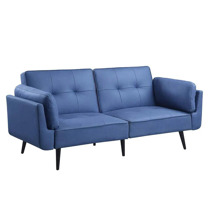 Nafisa - Adjustable Sofa & Ottoman - Blue Fabric by Unique Piece Furniture
