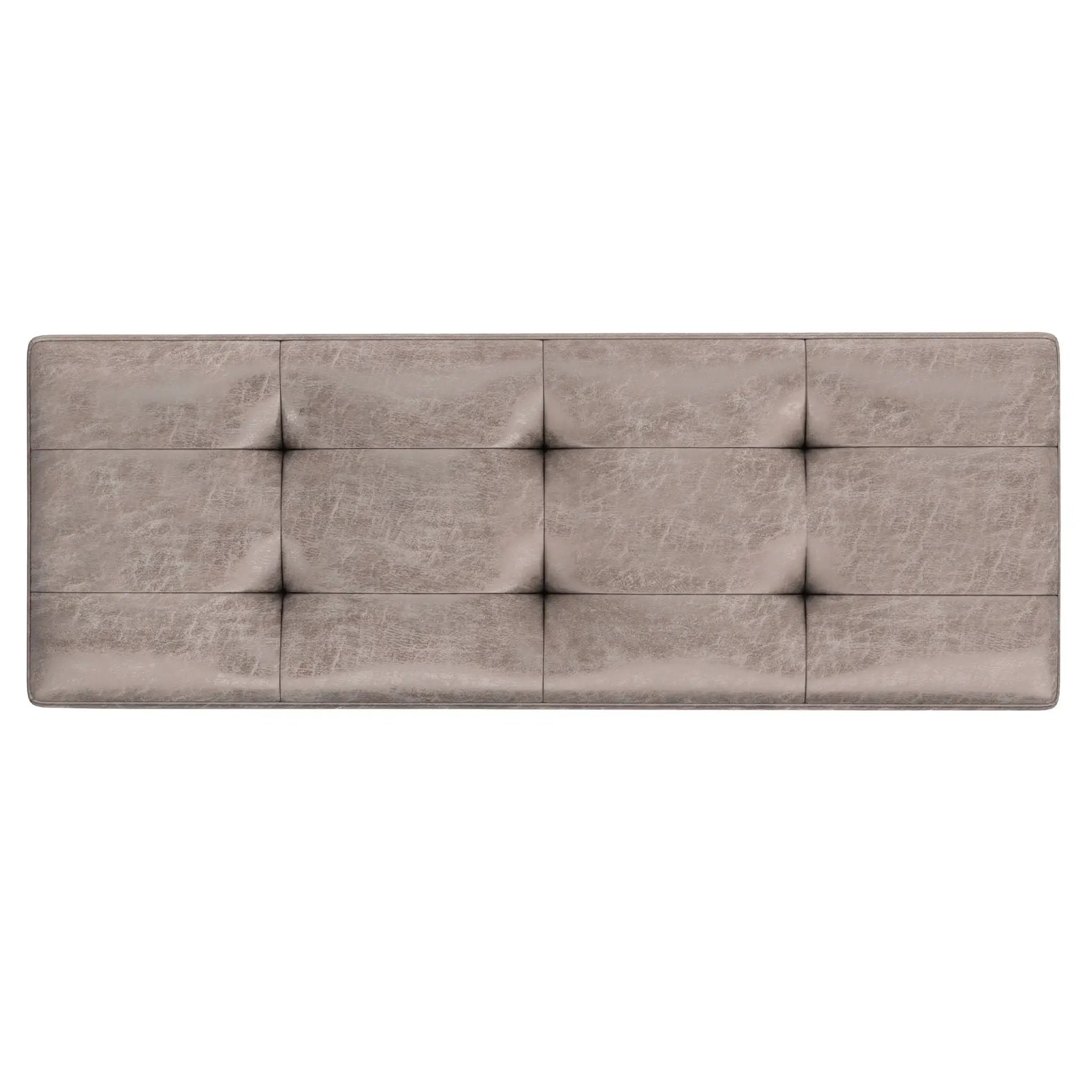 Shay - Large Square Coffee Table Storage Ottoman Mid-Century Style by HouseOfZazla