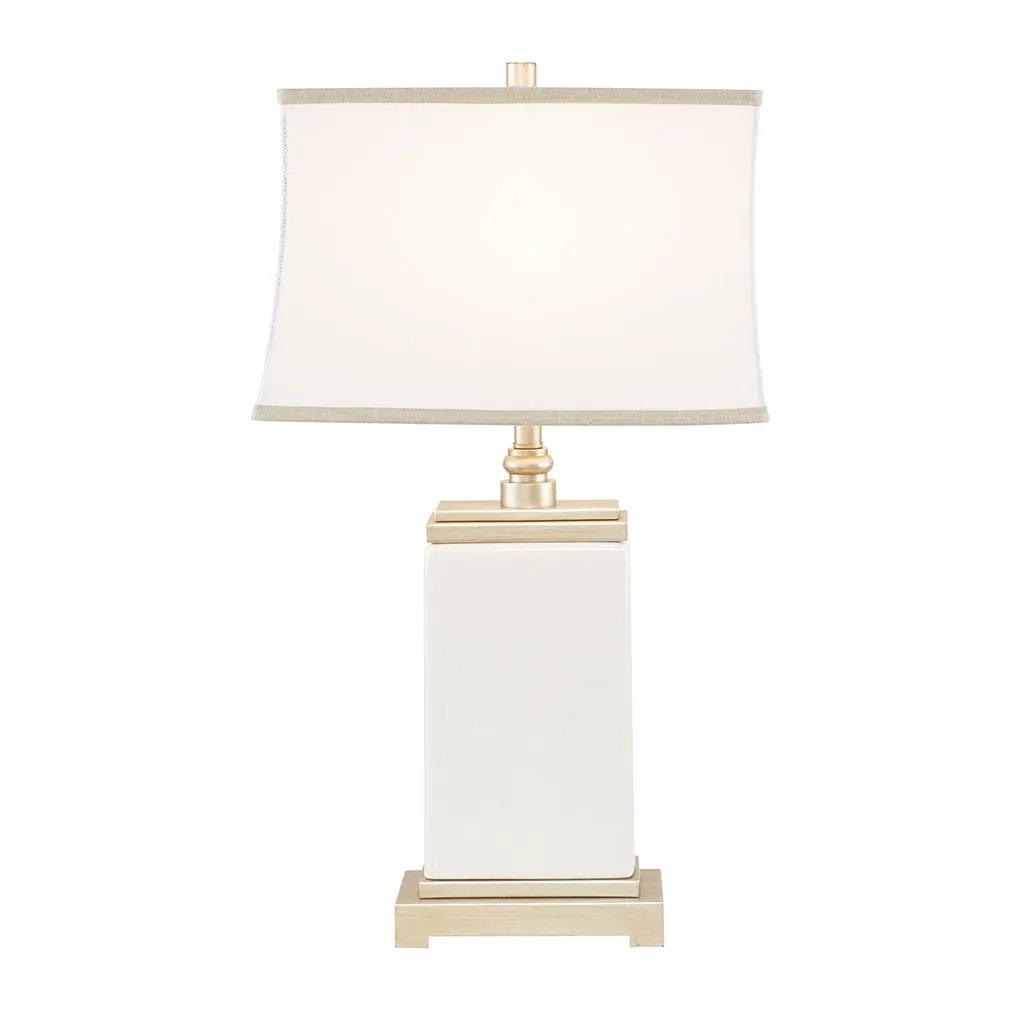 Rectangular Ceramic Table Lamp by HouseOfZazla