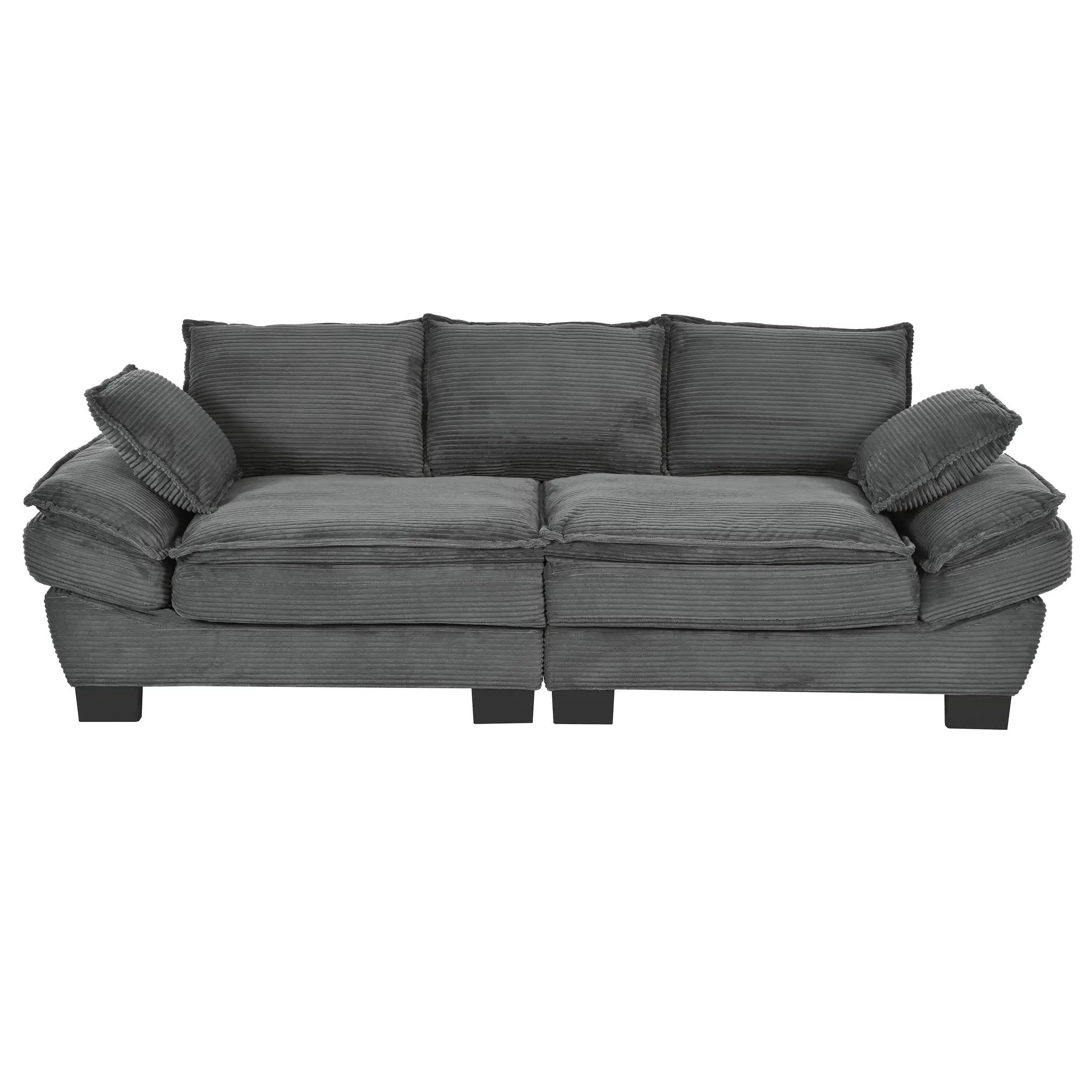 U-Style 85.4" Modern Curved Sofa by HouseOfZazla