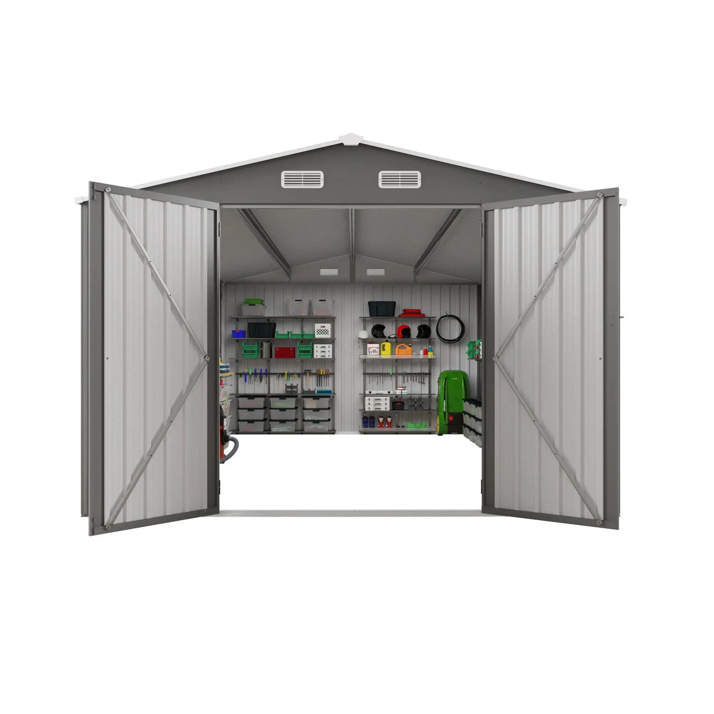 Outdoor Storage Shed With Lockable Doors by HouseOfZazla