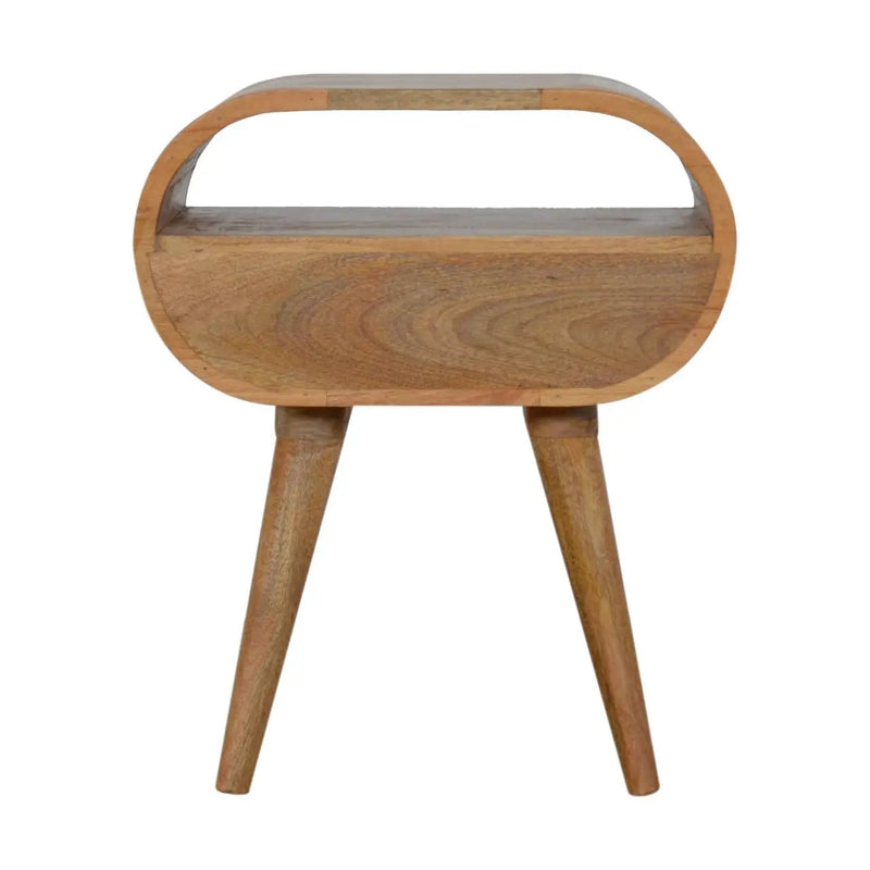 Circular Open Bedside Nightstand by HouseOfZazla