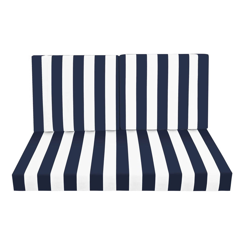 Outdoor Deep Seat Waterproof Replacement Patio Chair Cushions (Set of 2) by HouseOfZazla