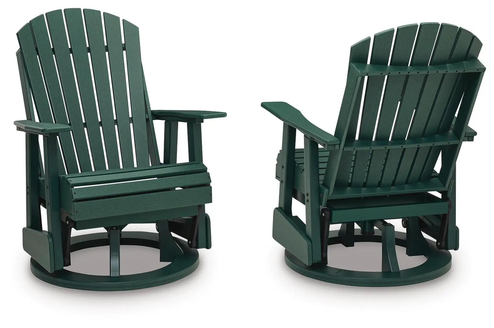 Shell Beach - Swivel Glider Chair - Green by Unique Piece Furniture