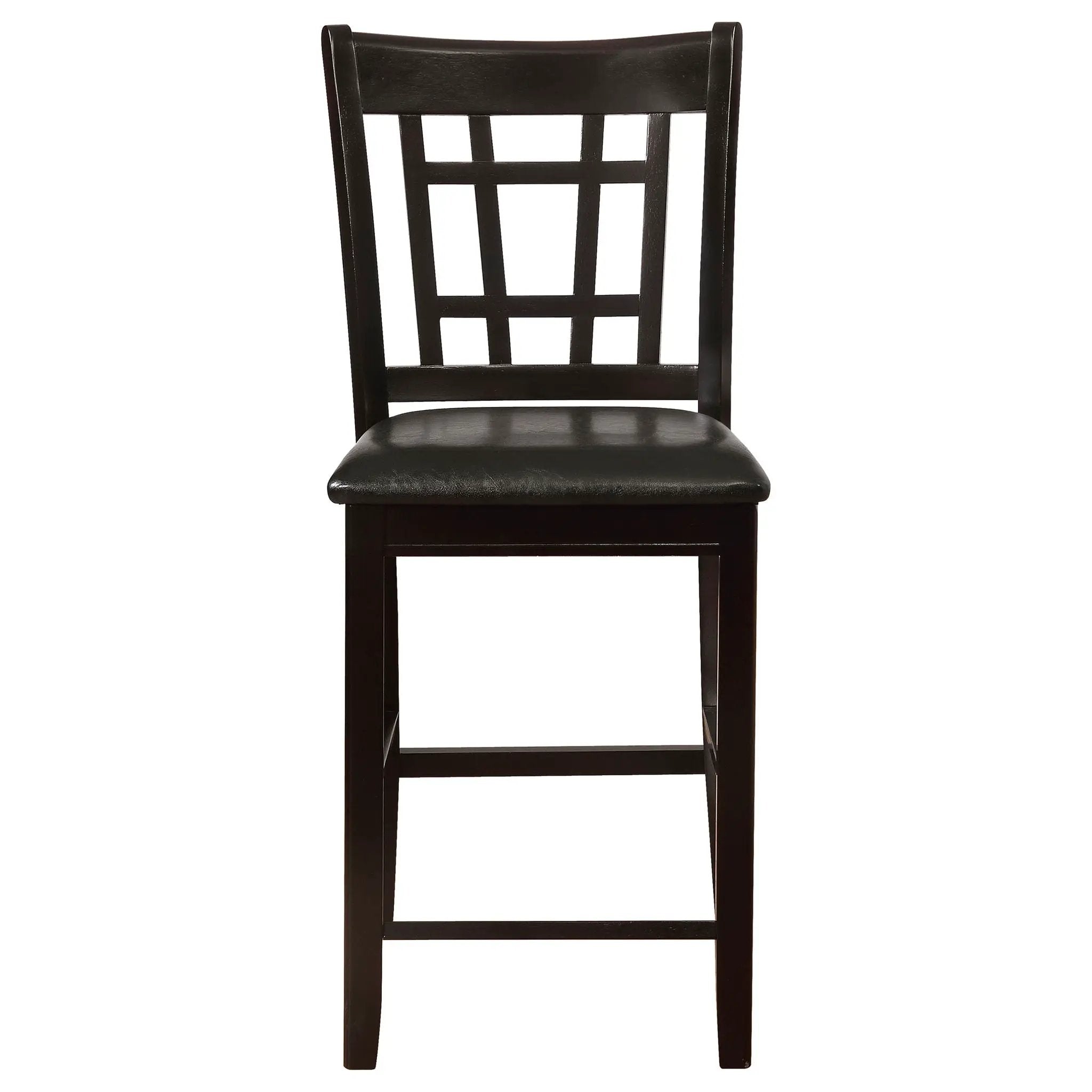 Lavon Wood Counter Height Dining Chair Black and Espresso (Set of 2) by Unique Piece Furniture