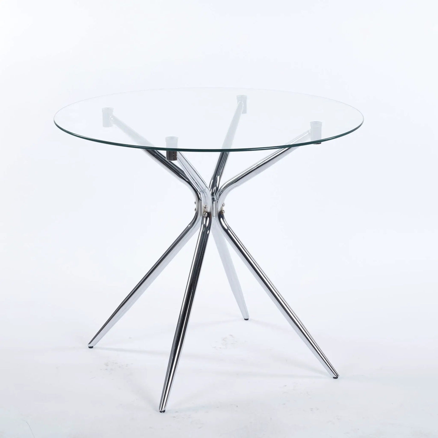 Compact Dining Table With Glass Top by HouseOfZazla