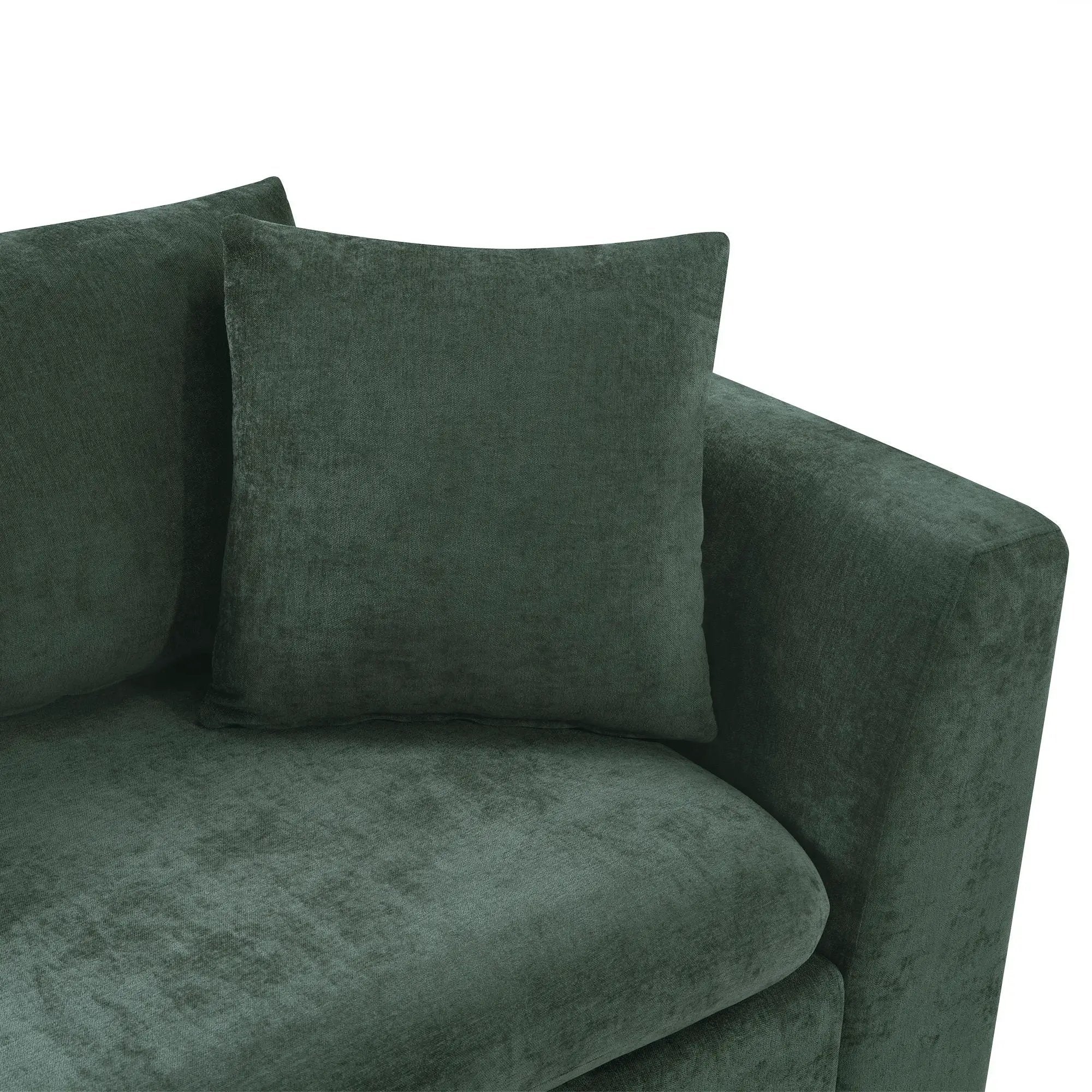 Modern L Shaped Sectional Sofa With Upholstery And Wooden Storage by HouseOfZazla