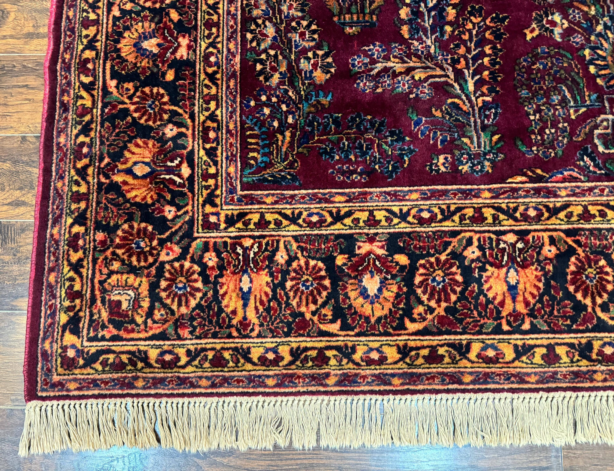 Antique Karastan Rug 8.6 x 12, Wool Pile, Vintage Discontinued Karastan Sarouk Lanamar by Jewel Rugs