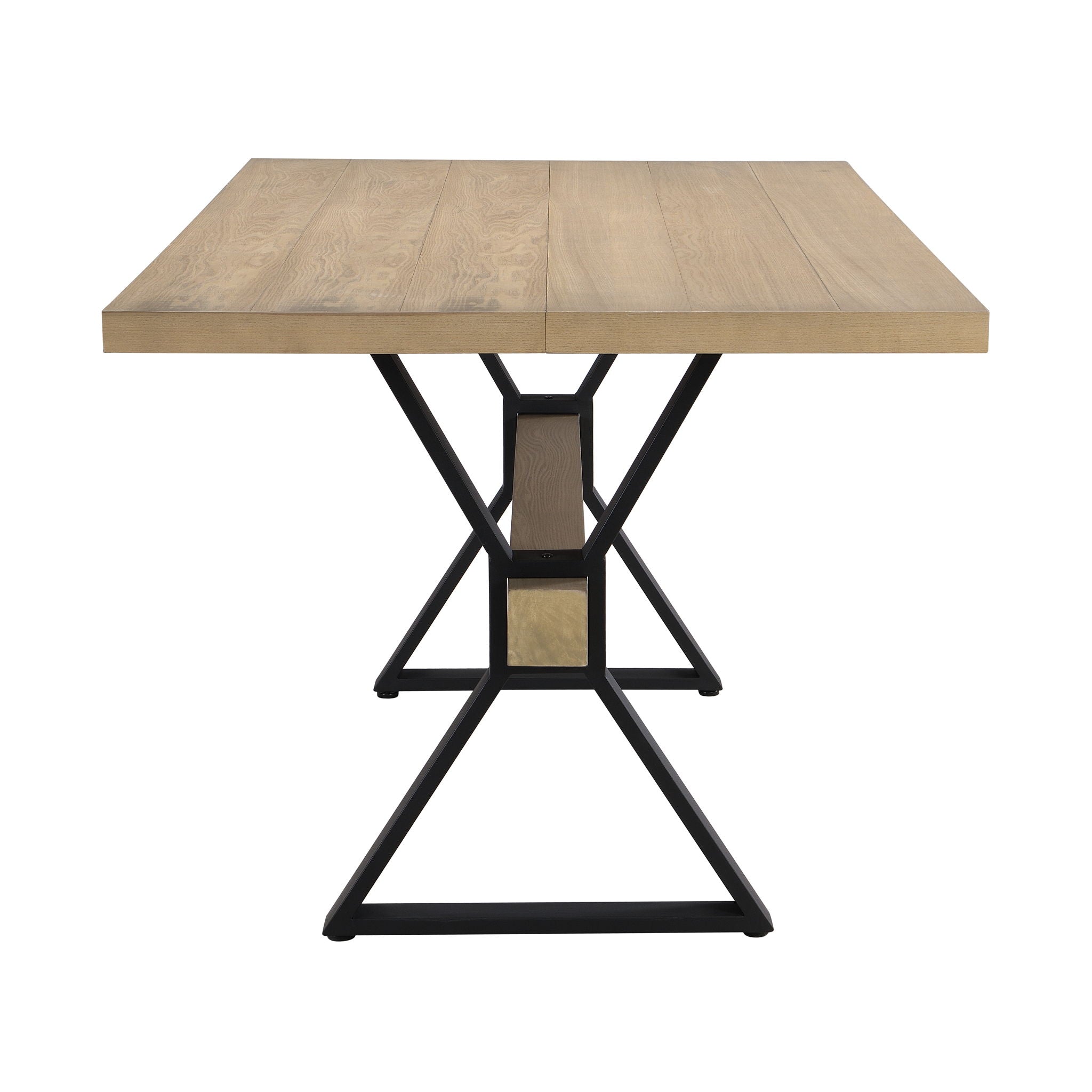 Elevated Farmhouse Dining Table With X-Shaped Legs - Light Ash by HouseOfZazla