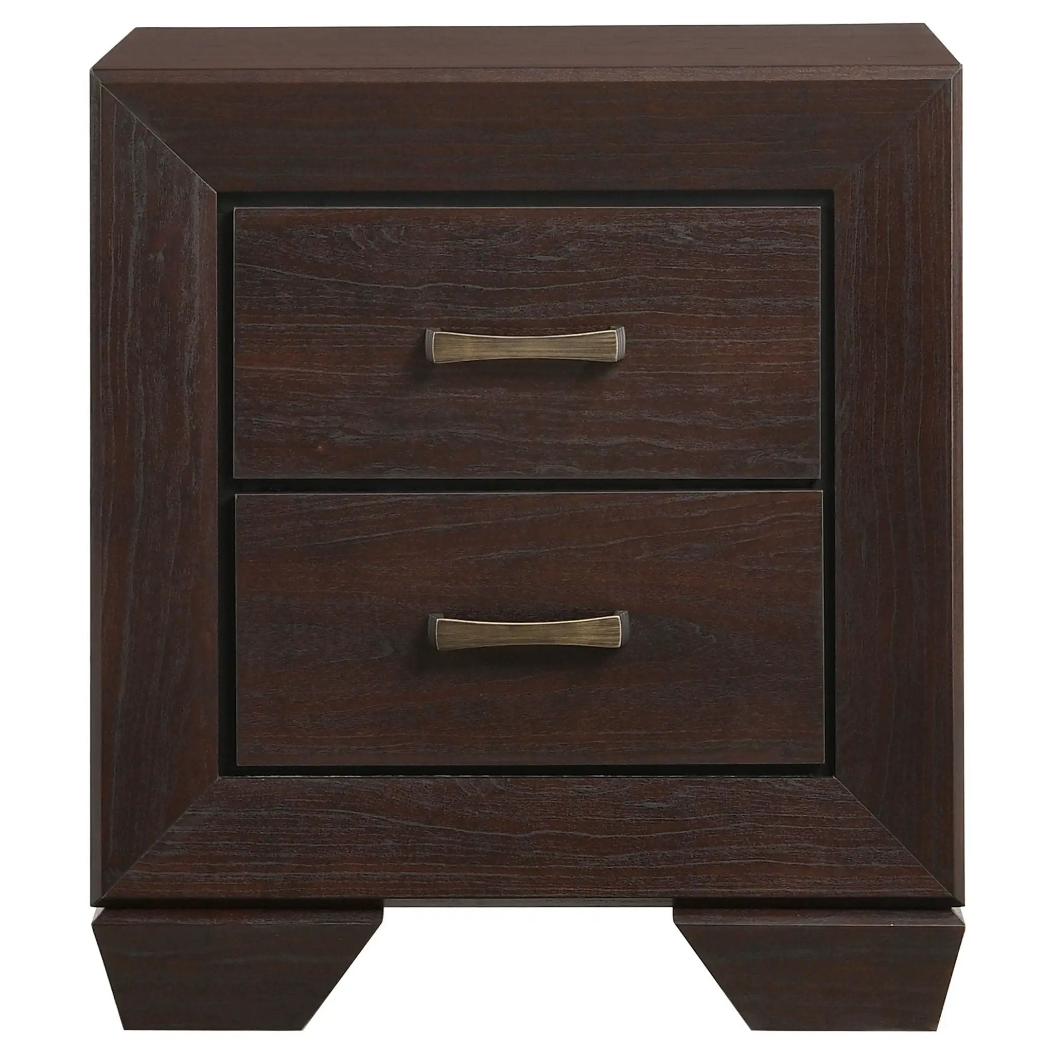 Copper - 2 Drawer Rectangular Nightstand by HouseOfZazla