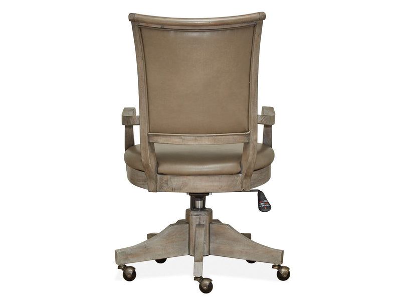 Lancaster - Fully Upholstered Swivel Chair - Dove Tail Gray, photo 4 of 7