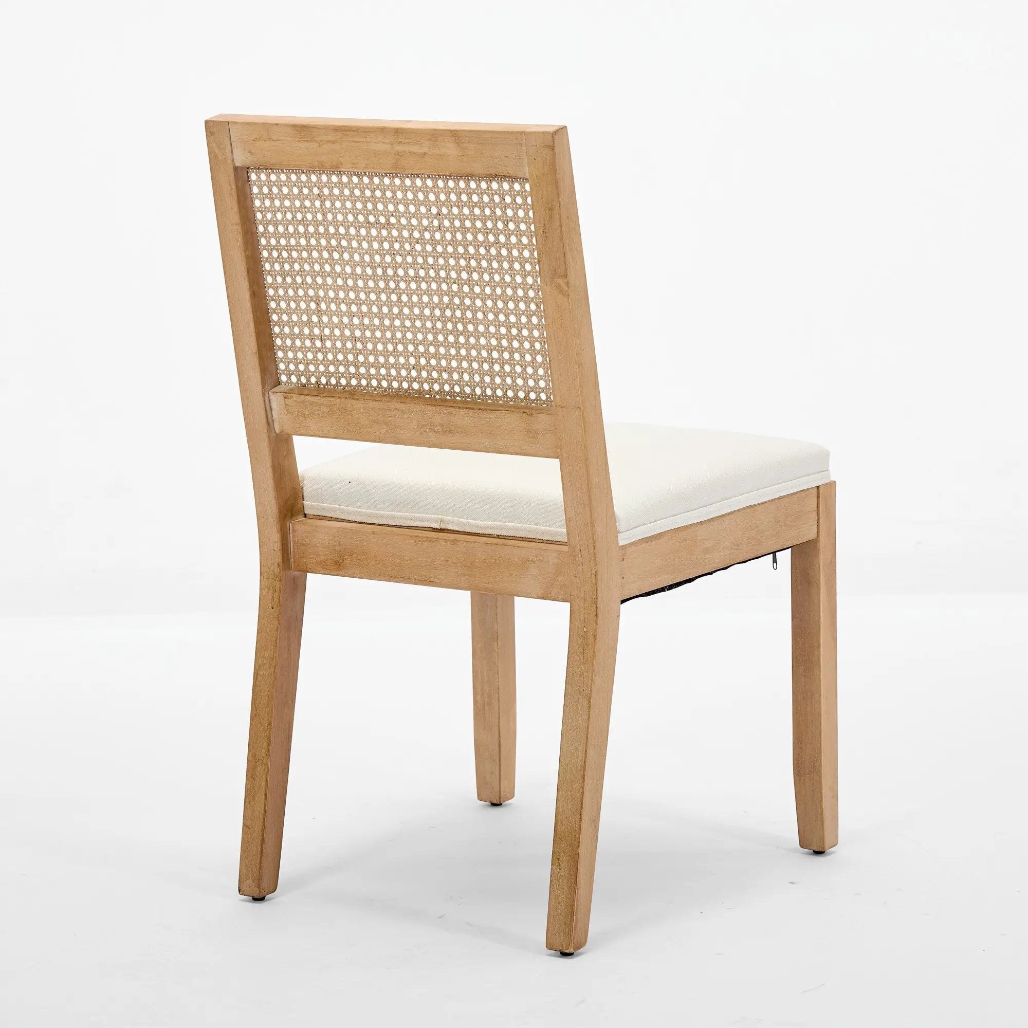 Farmhouse Rattan Dining Chairs Set of 2 by HouseOfZazla
