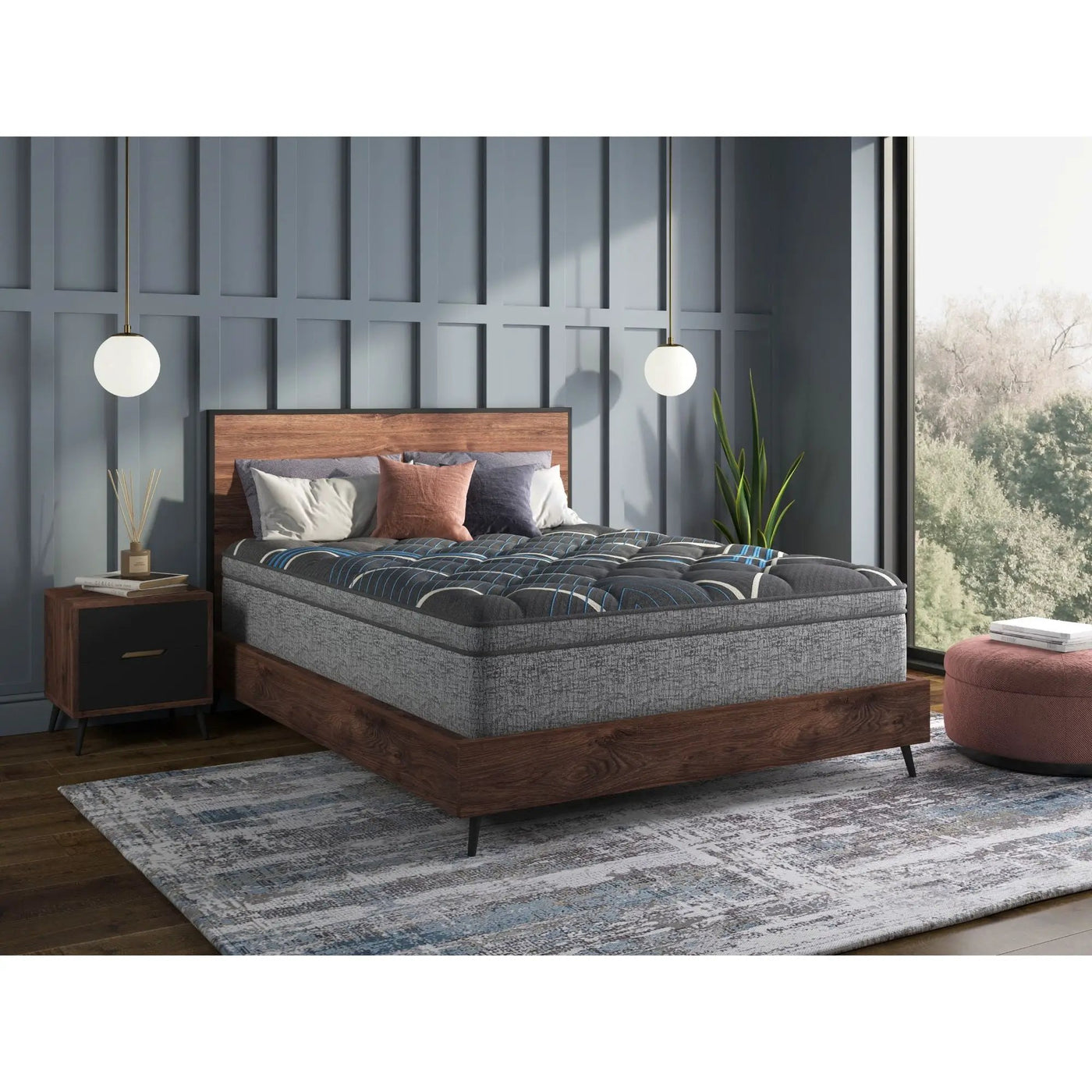 Comfort Care - 15" Euro Top Hybrid Mattress, Plush Comfort by Unique Piece Furniture