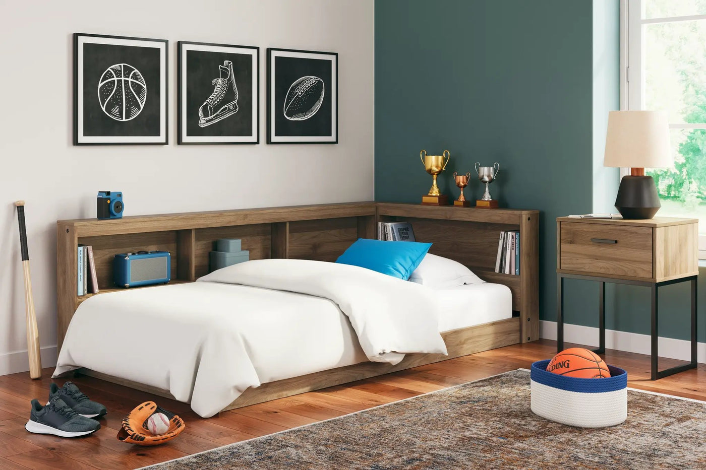 Deanlow - Bookcase Storage Bed by Unique Piece Furniture