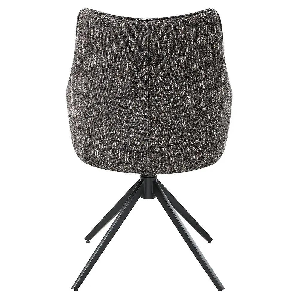 Malika - Side Chair With Swivel (Set of 2) - Brown Chenille by Unique Piece Furniture