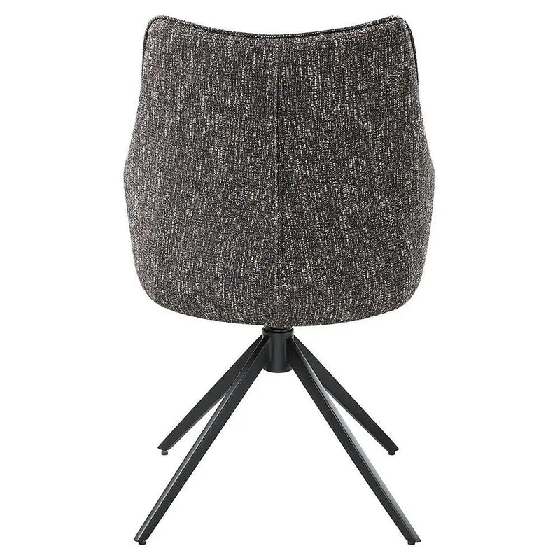 Malika - Side Chair With Swivel (Set of 2) - Brown Chenille by Unique Piece Furniture