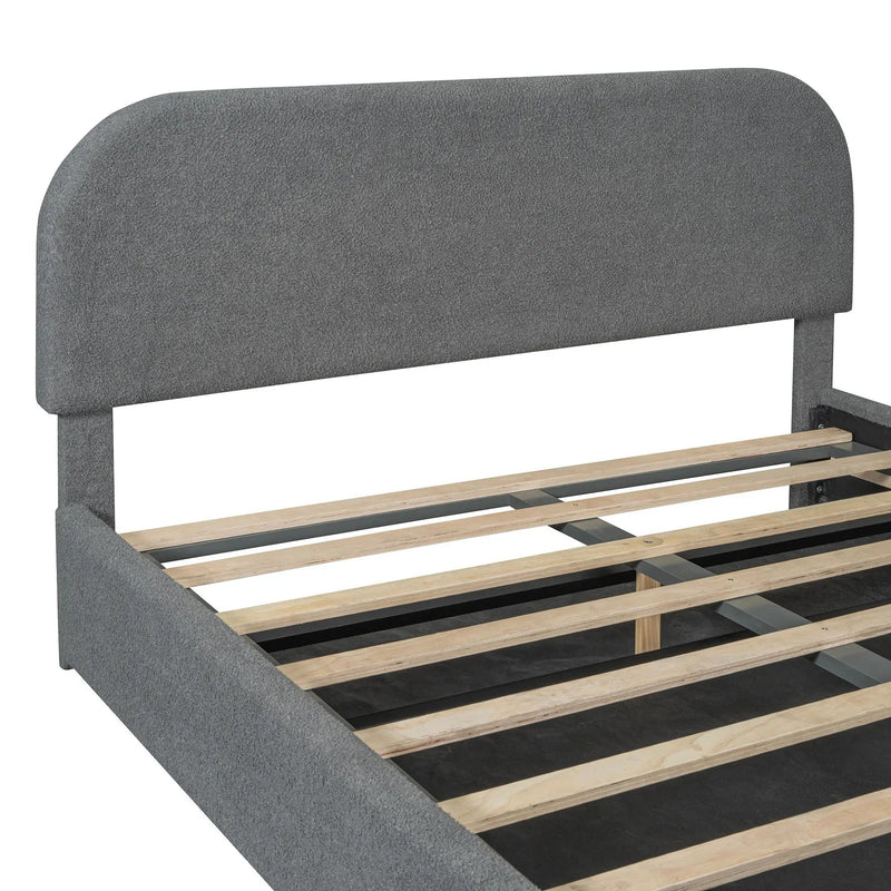 Upholstered Platform Bed With Hydraulic Storage System by HouseOfZazla