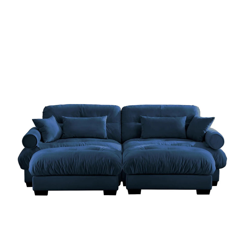 Super Comfort Oversized Modular Sectional Sofa With Movable Ottoman by Unique Piece Furniture
