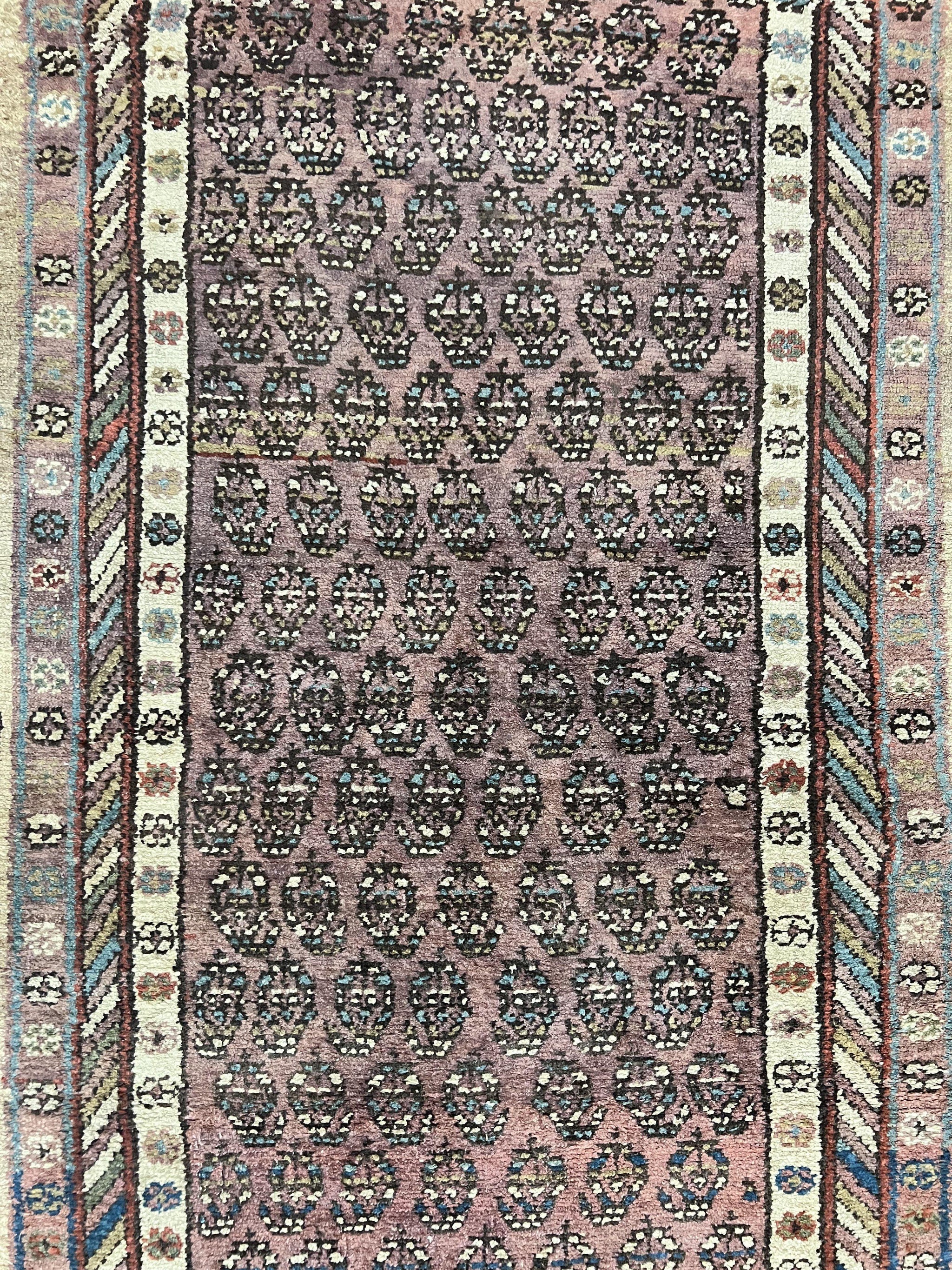 Antique Persian Sarab Runner Rug 3x11, Wool Camel Hair, Tribal Carpet for Hallway 3 x 11, Antique 1920s Rug, Handmade by Jewel Rugs