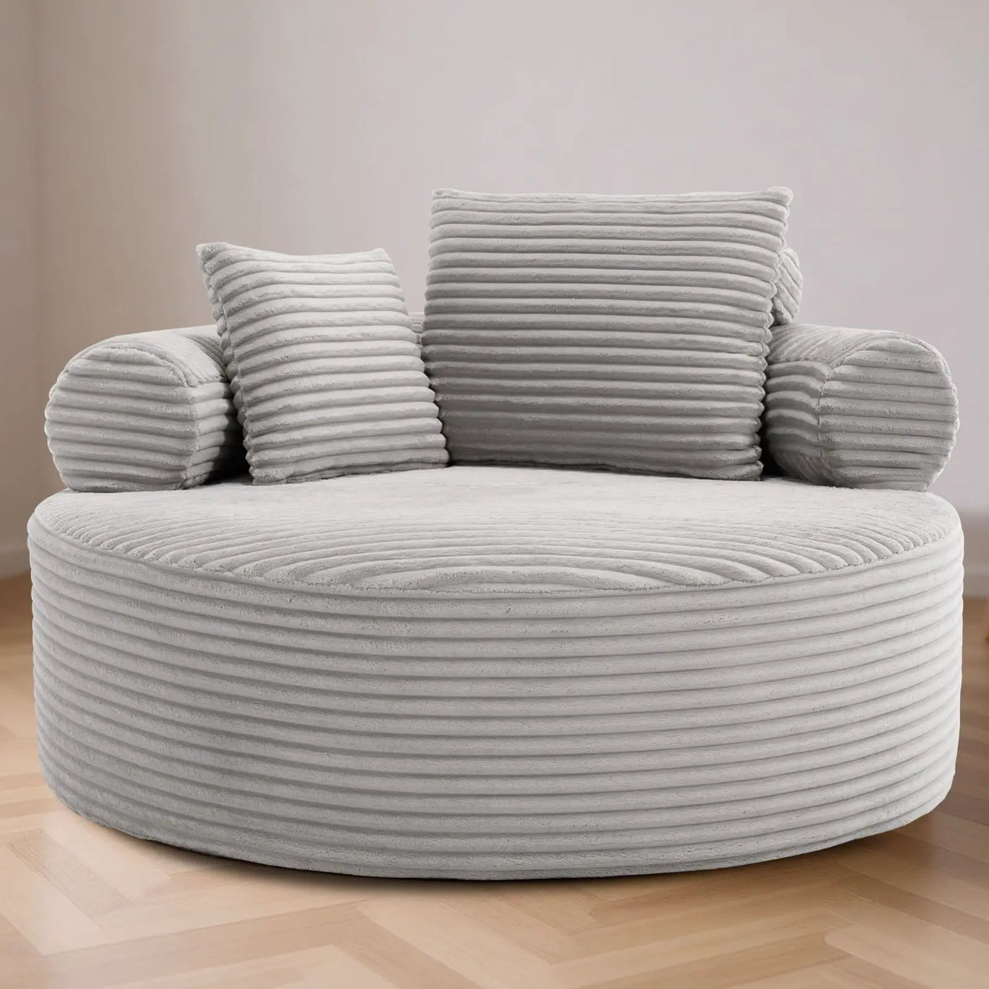 Round Sofa Bed With 3 Pillows For Living Room by HouseOfZazla