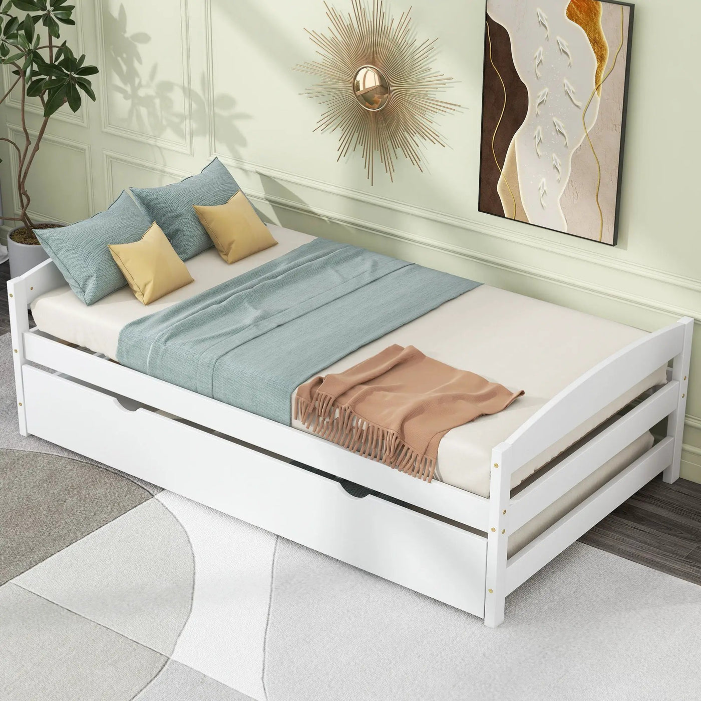 Platform Bed With Trundle by HouseOfZazla