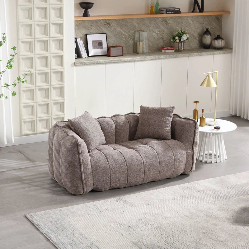 Cozy Beanbag Chair With High Resilience Foam Core For 2 by HouseOfZazla