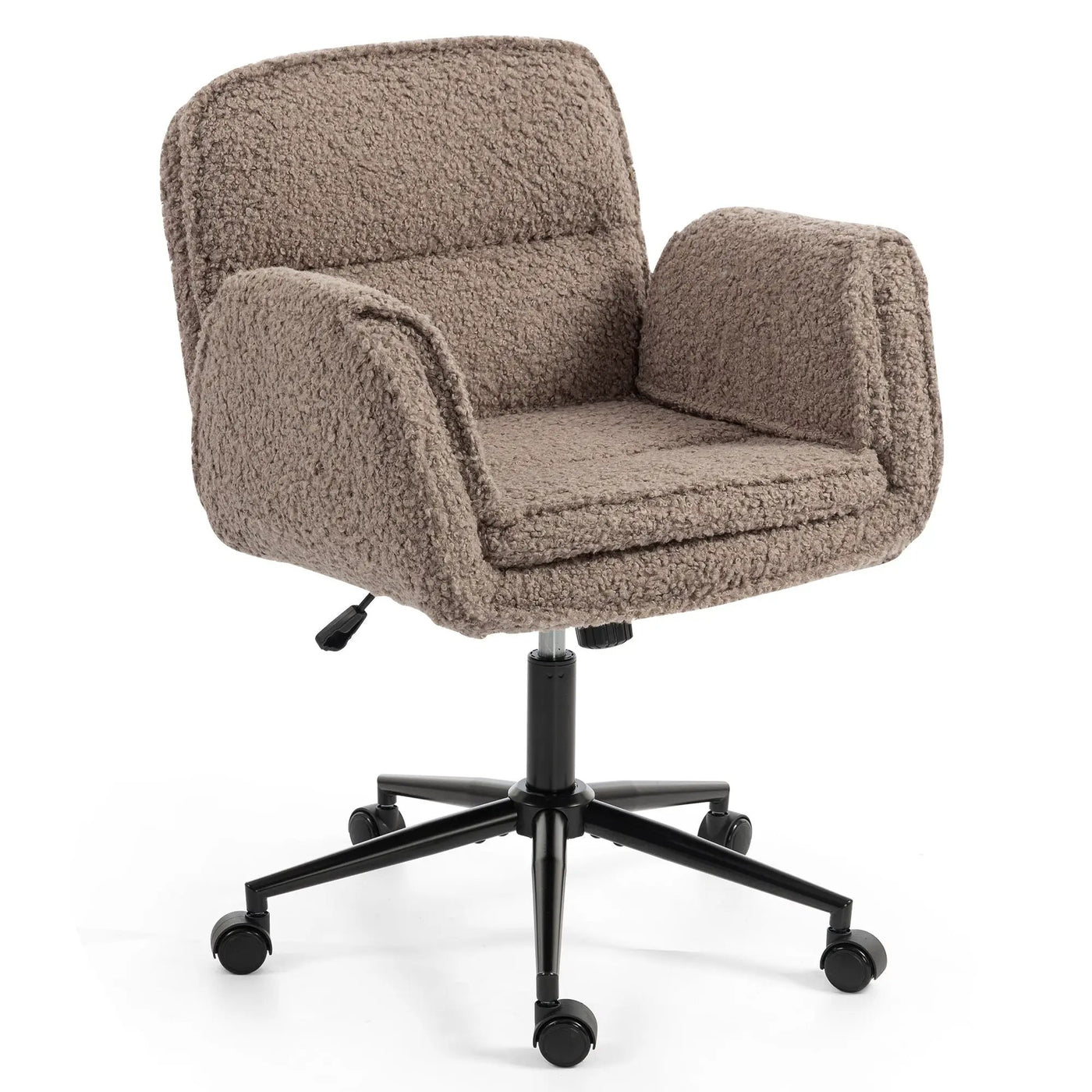 Criss Cross Swivel Desk Chair With Adjustable Armrests & Wheels For Home Office by HouseOfZazla