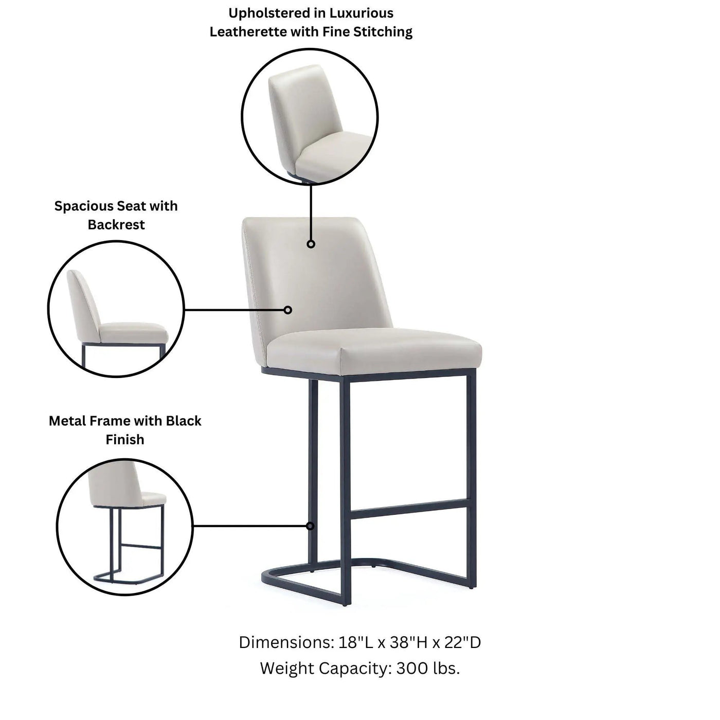 Serena - Counter Stool by HouseOfZazla