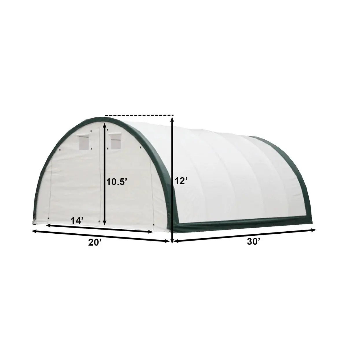 Single Truss Arch Storage PE Shelter by HouseOfZazla