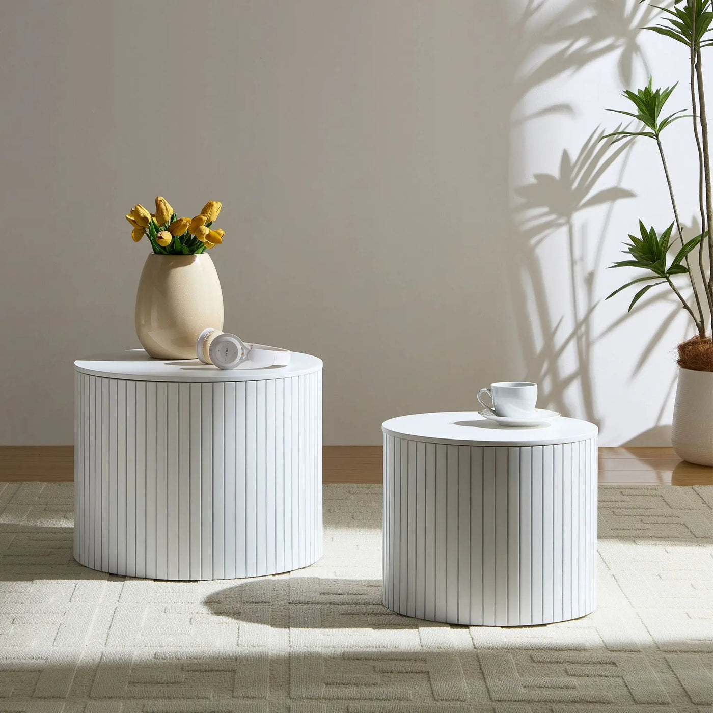 Handcrafted Nested Table Set, 2 Pieces by HouseOfZazla